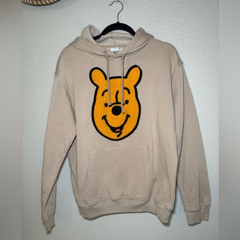 Disney Winnie the Pooh Embroidered Women’s/Unisex Pullover Hoodie Sand